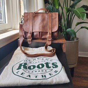 ROOTS | Top Handle Messenger Bag in Tribe Leather